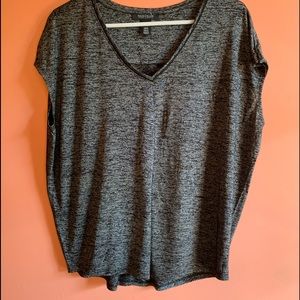 White House/black market striped sleeveless tee